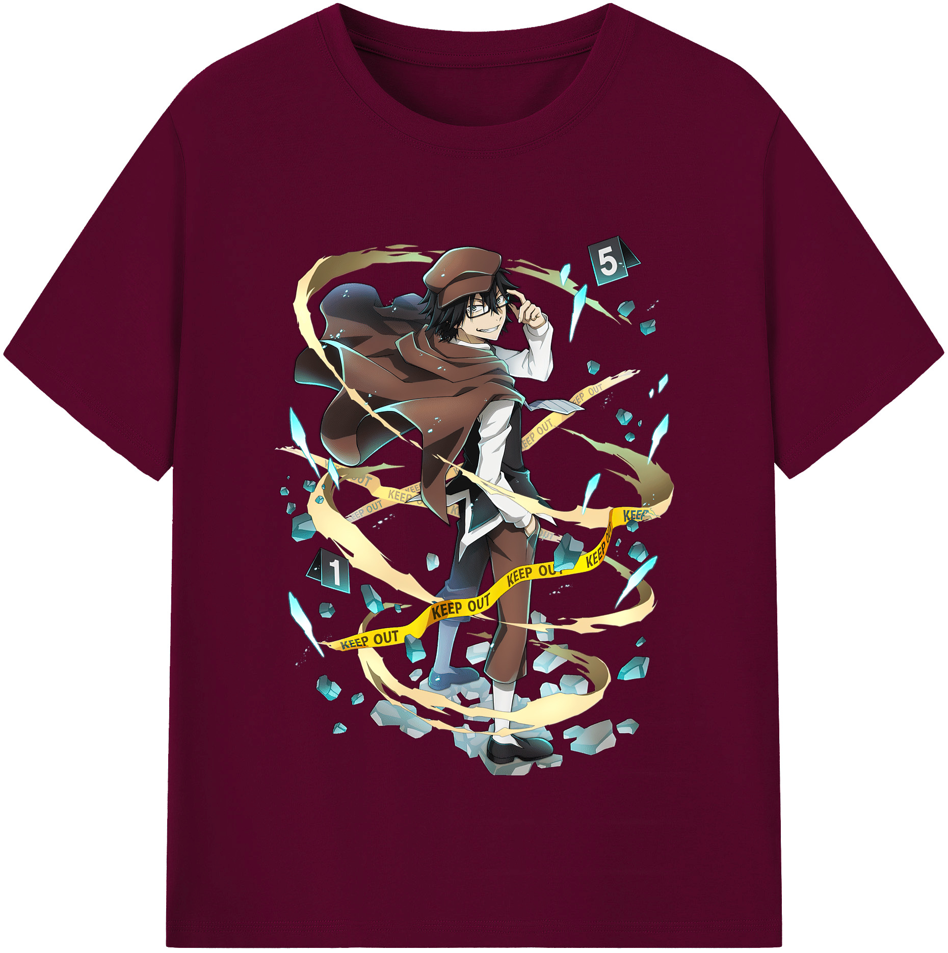 （画像用） 文豪ストレイドッグス Bungo Stray Dogs レディースカジュアルプリントTシャツ（綿100％）
